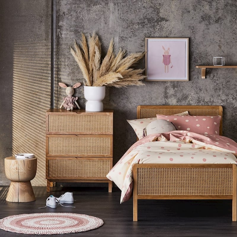 Mark Tuckey Polka Oatmeal Organic Quilt Cover Set