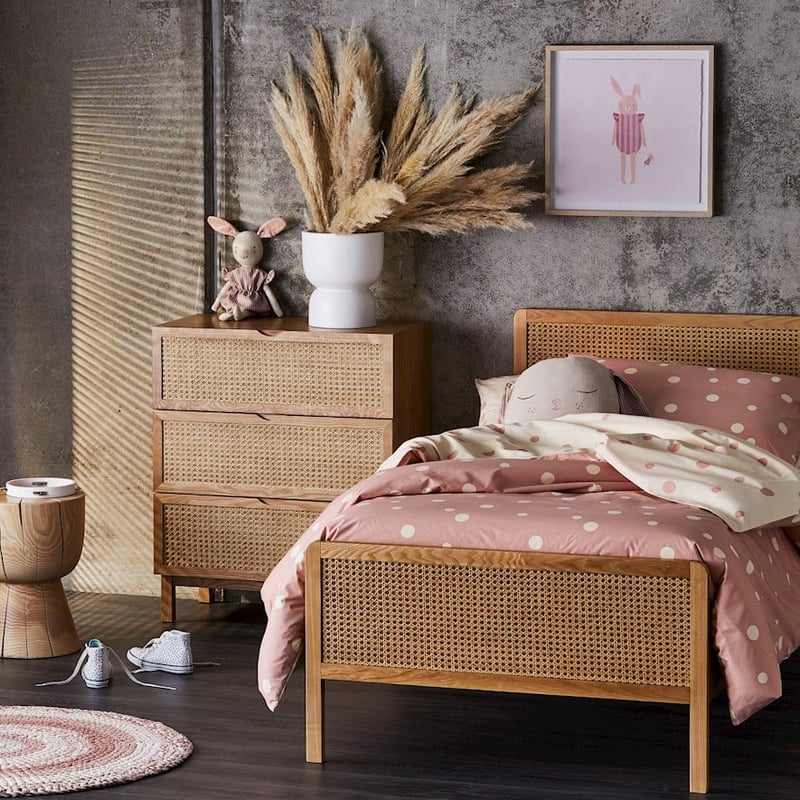 Mark Tuckey Polka Oatmeal Organic Quilt Cover Set