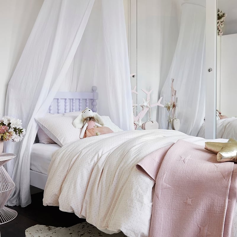 Constellation Pink Quilt Cover Set