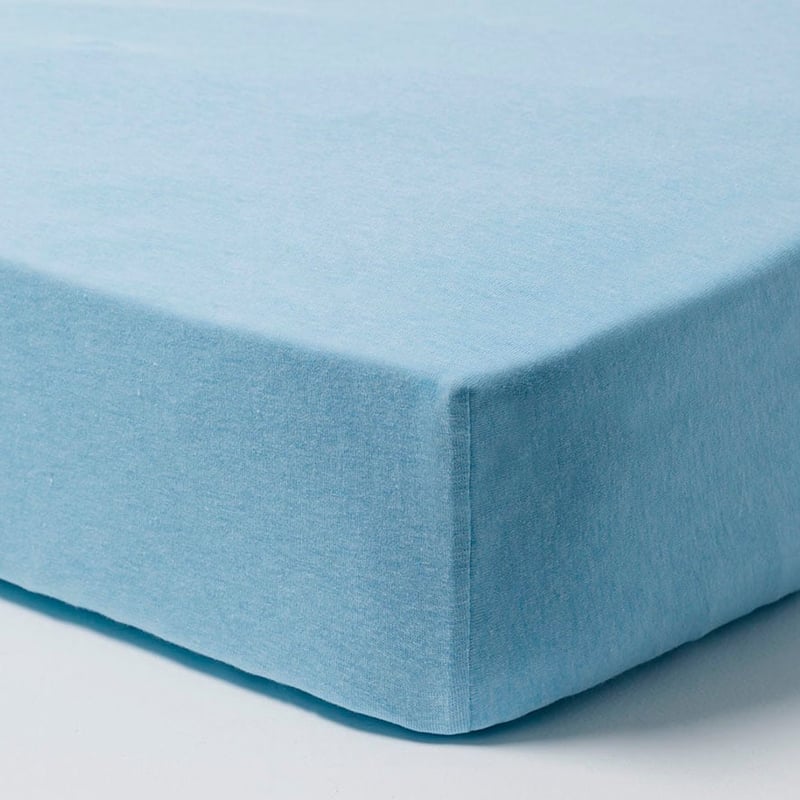 Ultra Soft Jersey Marle Mint Fitted Sheet 2 Pack