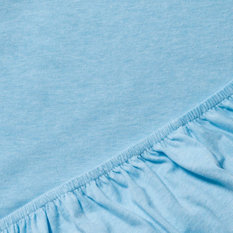 Ultra Soft Jersey Marle Mint Fitted Sheet 2 Pack