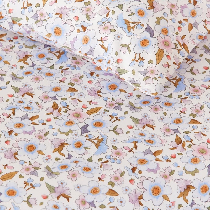 Fleur Harris Floral Pink Fitted Sheet Set