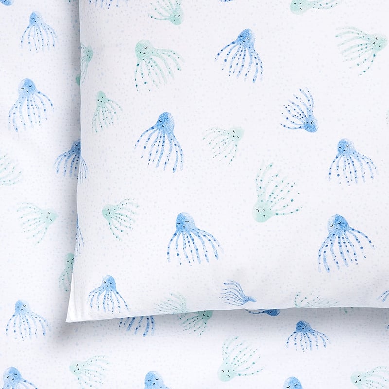 Octopus Garden Blue Sheet Set 