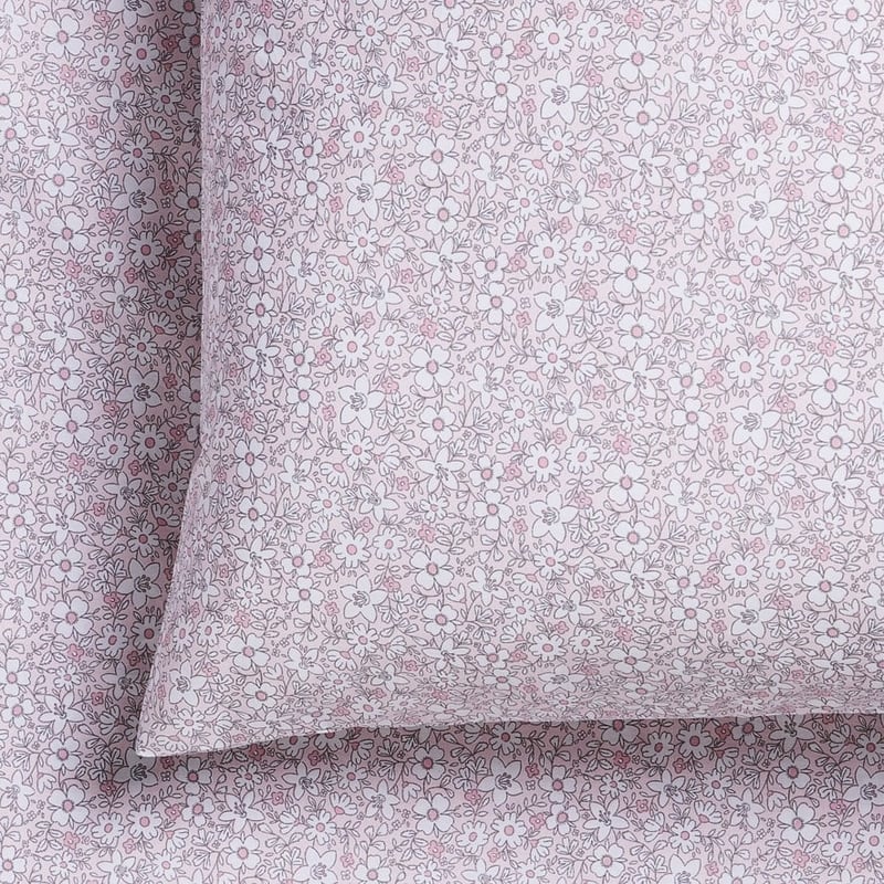 Blossom Pink Fitted Sheet Set