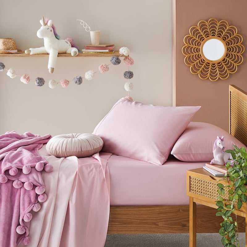 Organic Cotton Pink Sheet Set