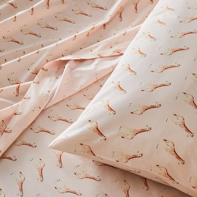 Giraffa Peach Sheet Set