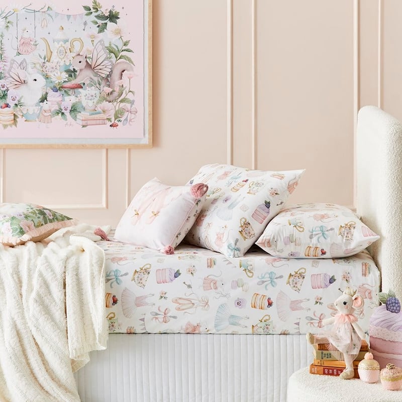 Fleur Harris Garden Party Pink Fitted Sheet Set