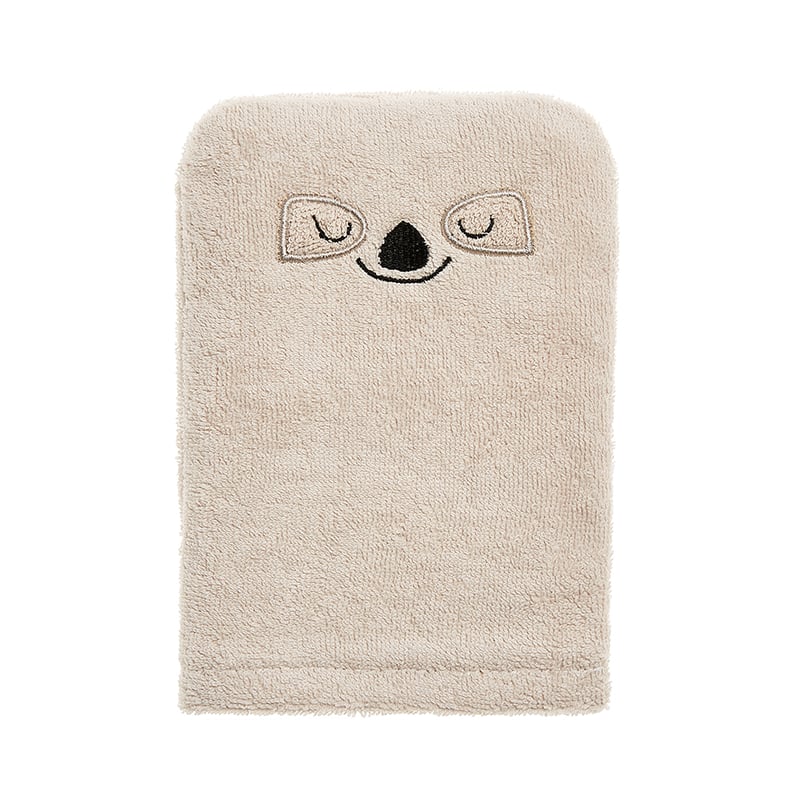 Natural Sloth Hooded Towel & Wash Mitt Set