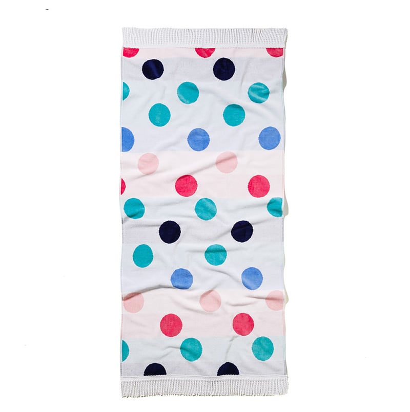 Velour Polka Dot Beach Towel