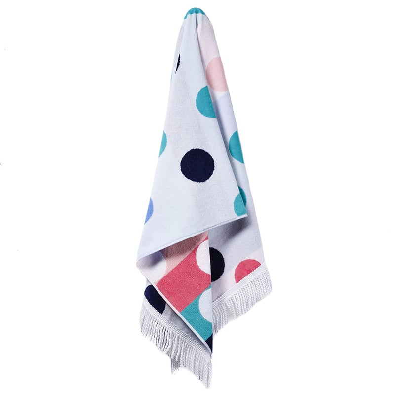 Velour Polka Dot Beach Towel