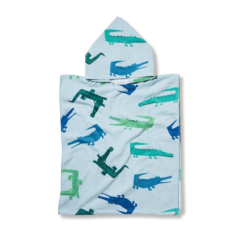 Hooded Crazy Croc Beach Towel