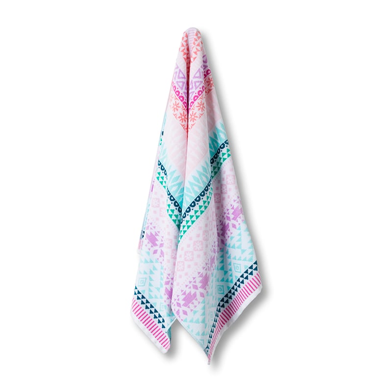Velour Beach Towel Bohemian Stripe