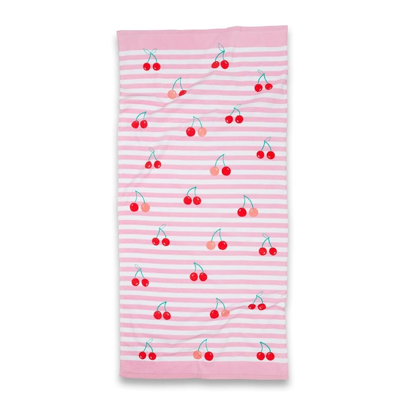 Printed Beach Towel Cherries