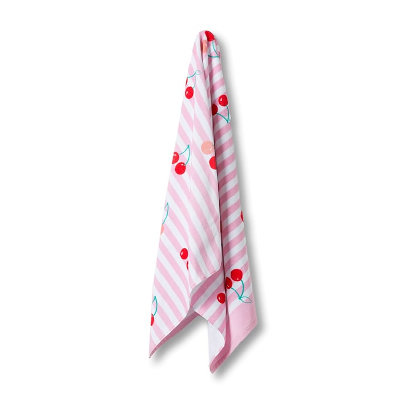 Printed Beach Towel Cherries