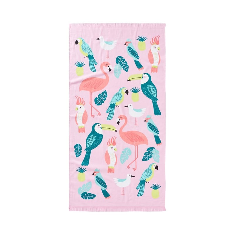 Jungle Flamingo Quick Dry Beach Towel 