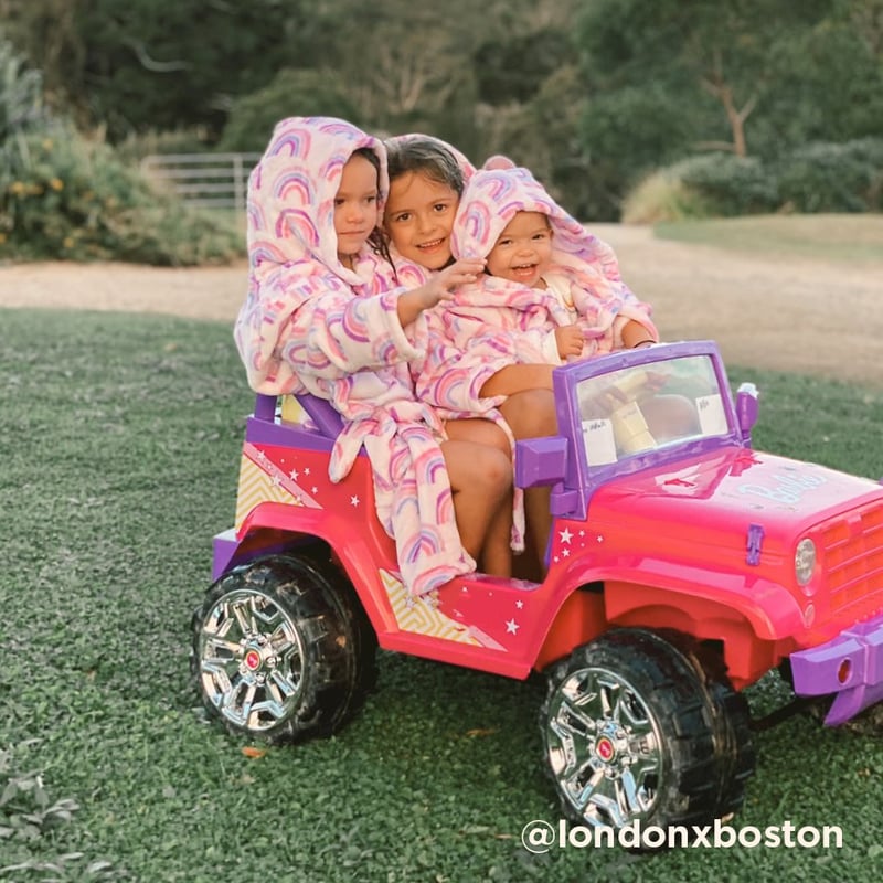 Ultra Soft Kids Rainbow Bathrobe