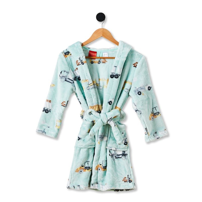 Ultra Soft Under Construction Kids Bath Robe