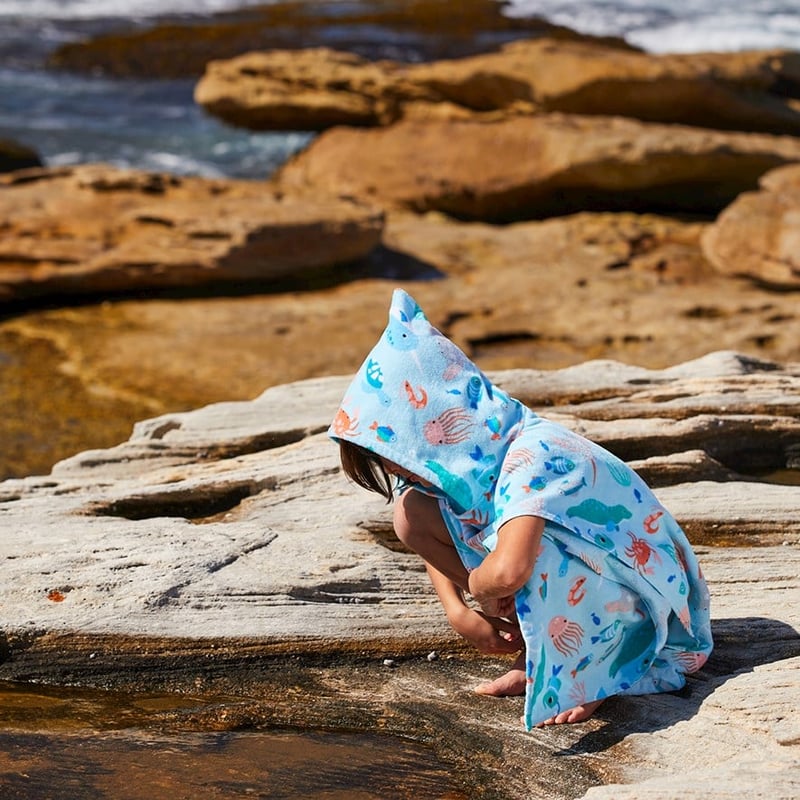 Ocean Depths Hooded Beach Towel