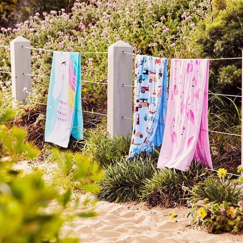 Flamingo Fun Printed Beach Towel