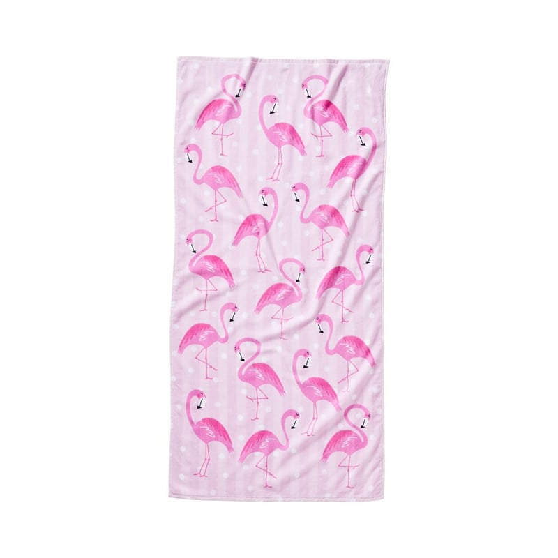 Flamingo Fun Printed Beach Towel