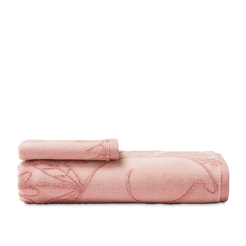 Bunny Meadow Pink Bath Towel