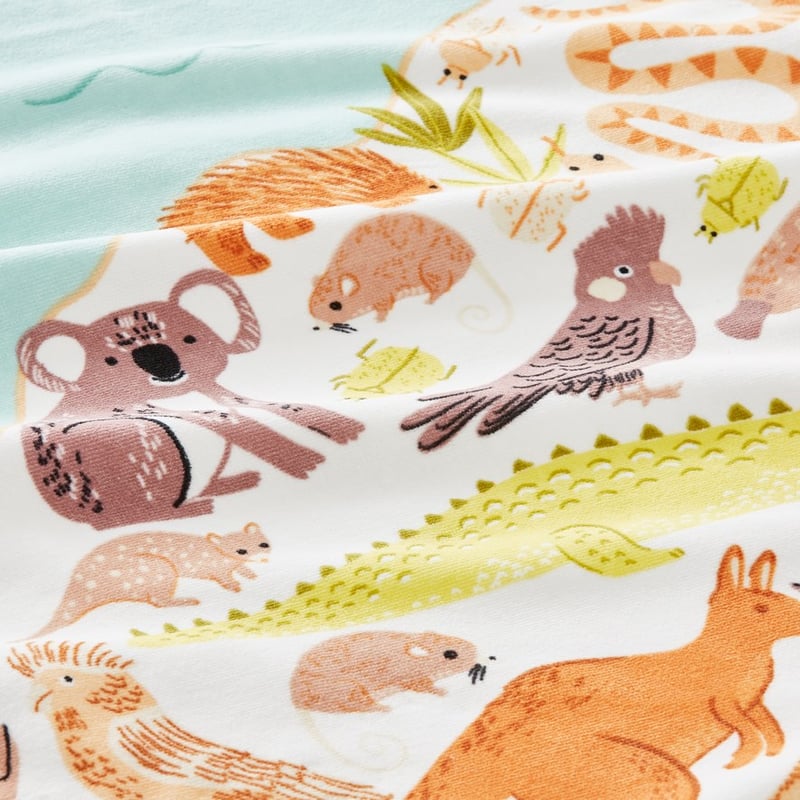 Sand Free Round Aussie Animals Beach Towel