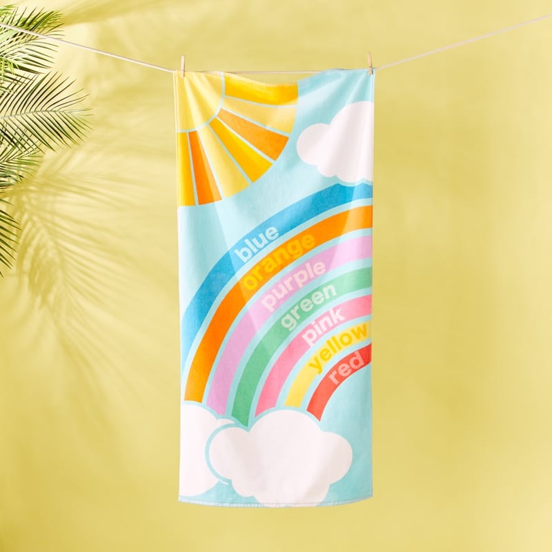 Sand Free Rainbow Colours Beach Towel
