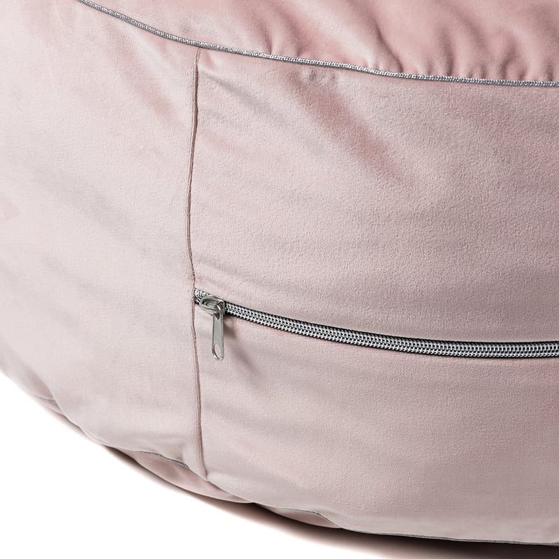 Velvet Floor Cushion Pink
