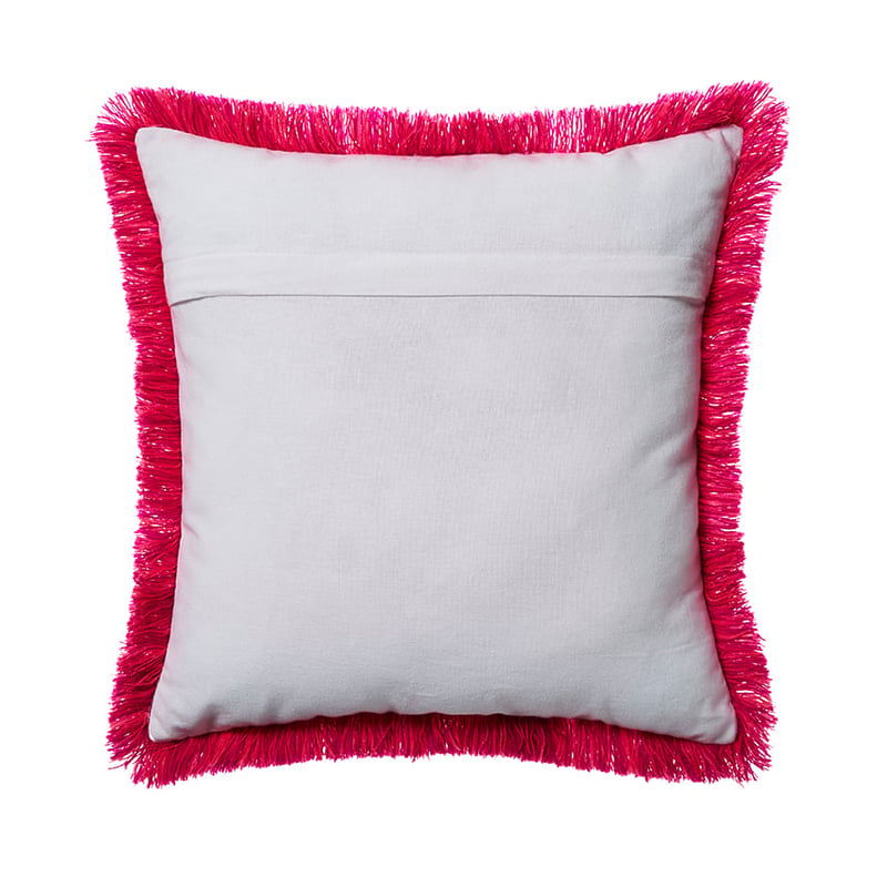 Embroidered Pink Ciara Cushion
