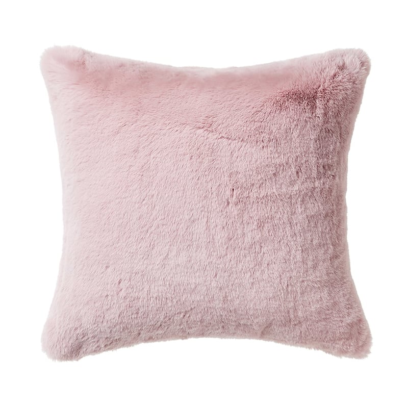Faux Rabbit Fur Pink Cushion