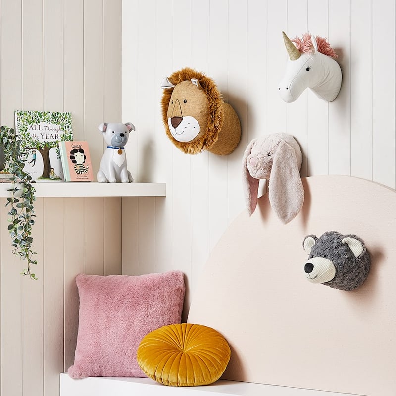 Faux Rabbit Fur Pink Cushion