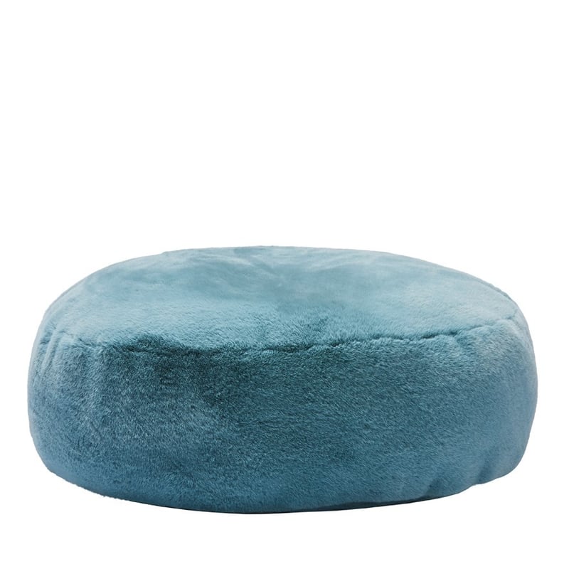 Faux Fur Dark Sage Floor Cushion