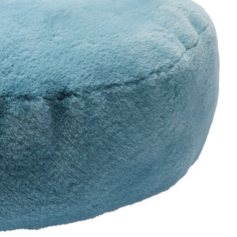 Faux Fur Dark Sage Floor Cushion