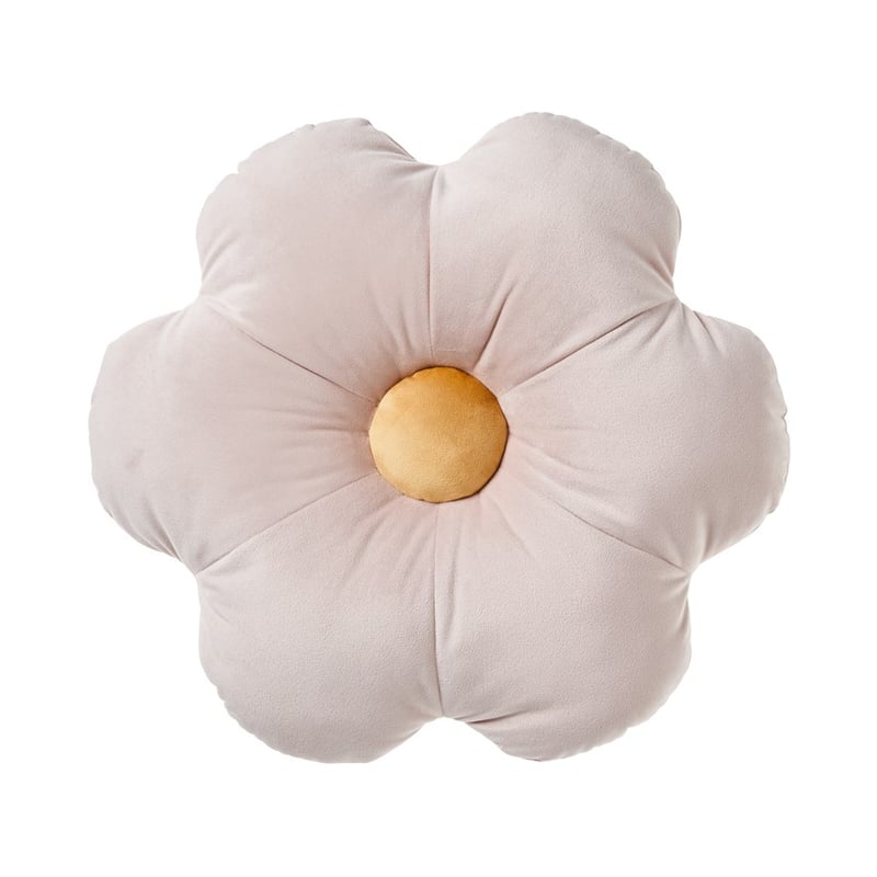 Flower Power Blush Velvet Cushion