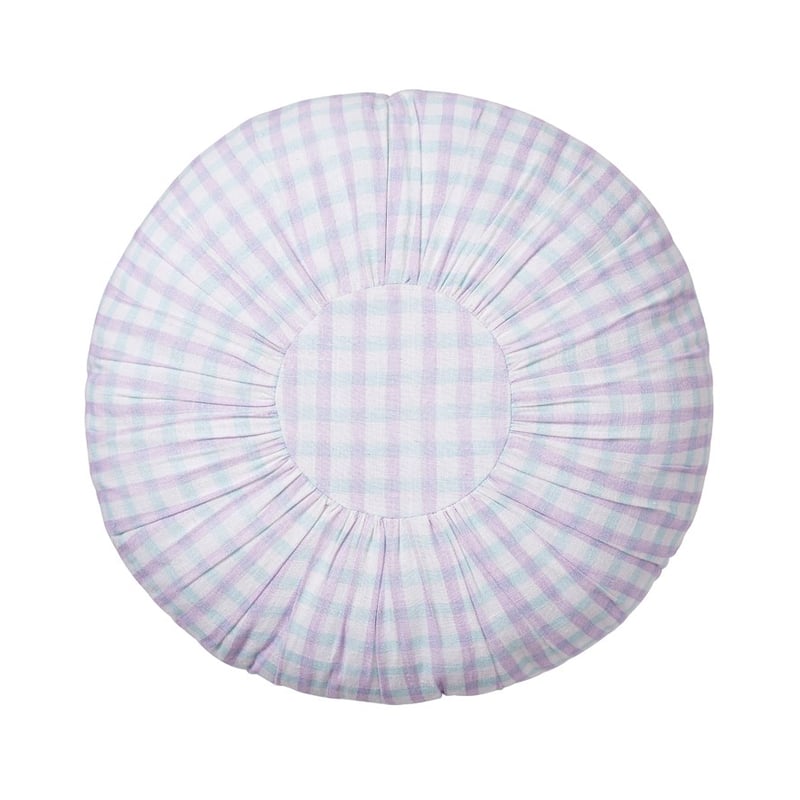 Charlie Round Pastel Check Cushion