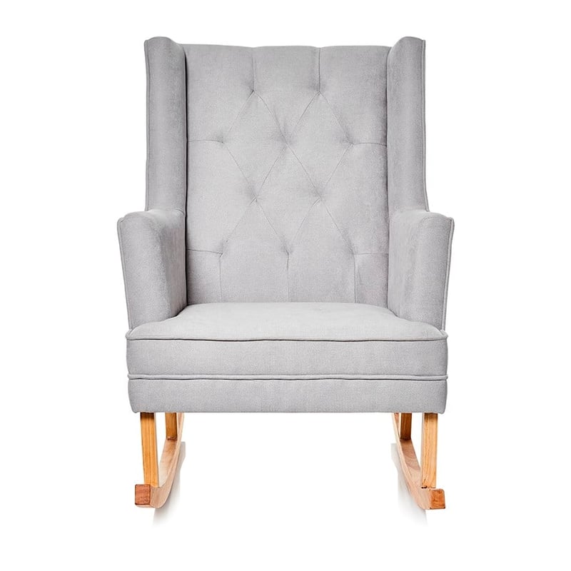 Hampton Grey Rocking Chair & Foot Stool Set