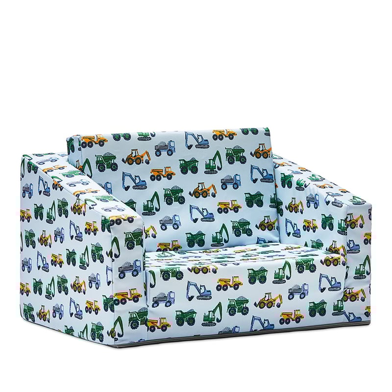 Flip Out Busy Trucks Sofa Bed