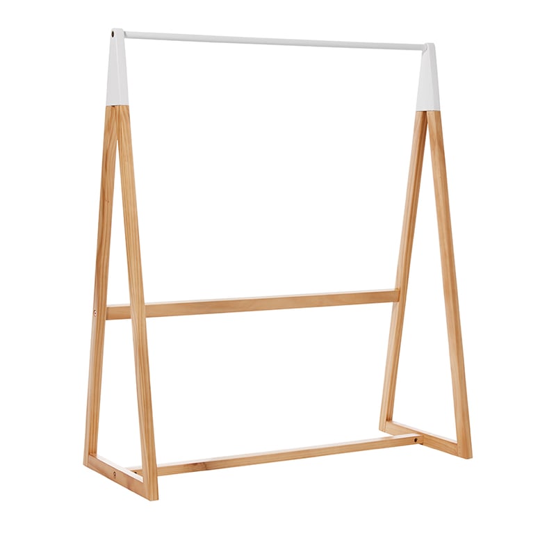 Jax Clothes Rack White & Natural