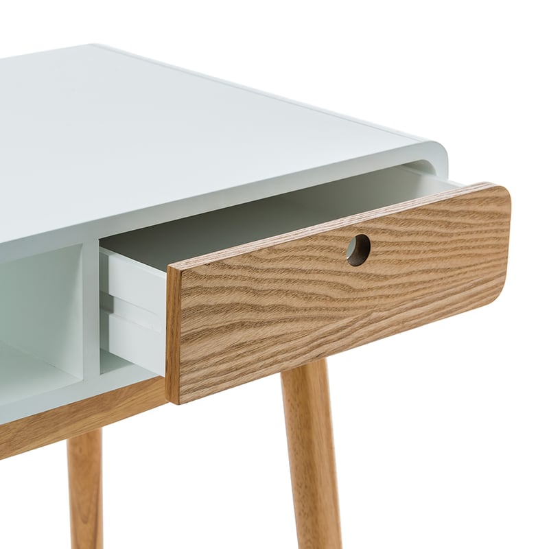 Jax Desk White & Natural