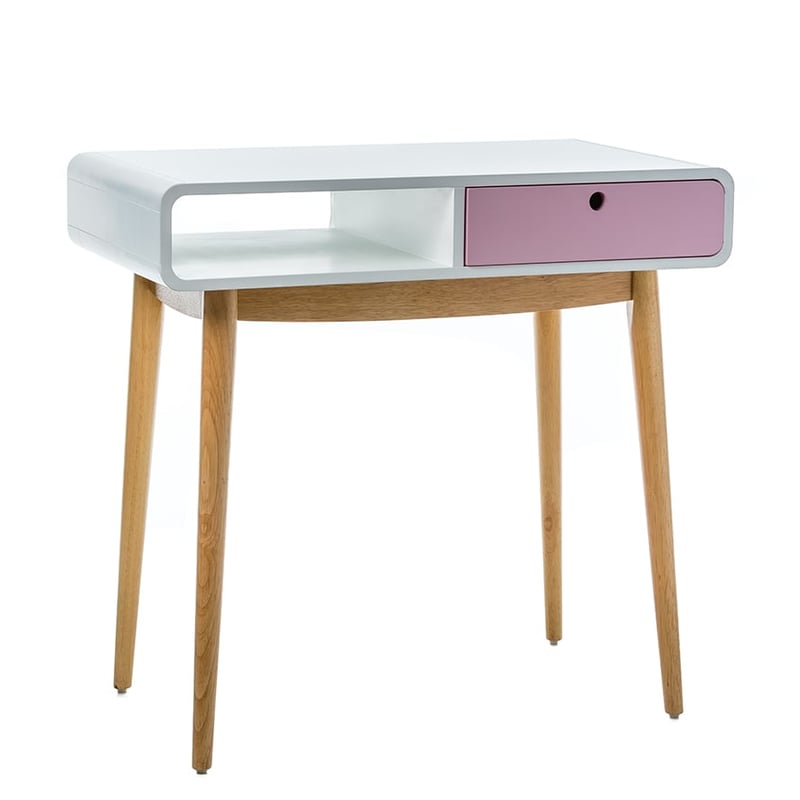 Jax Desk White & Pink 