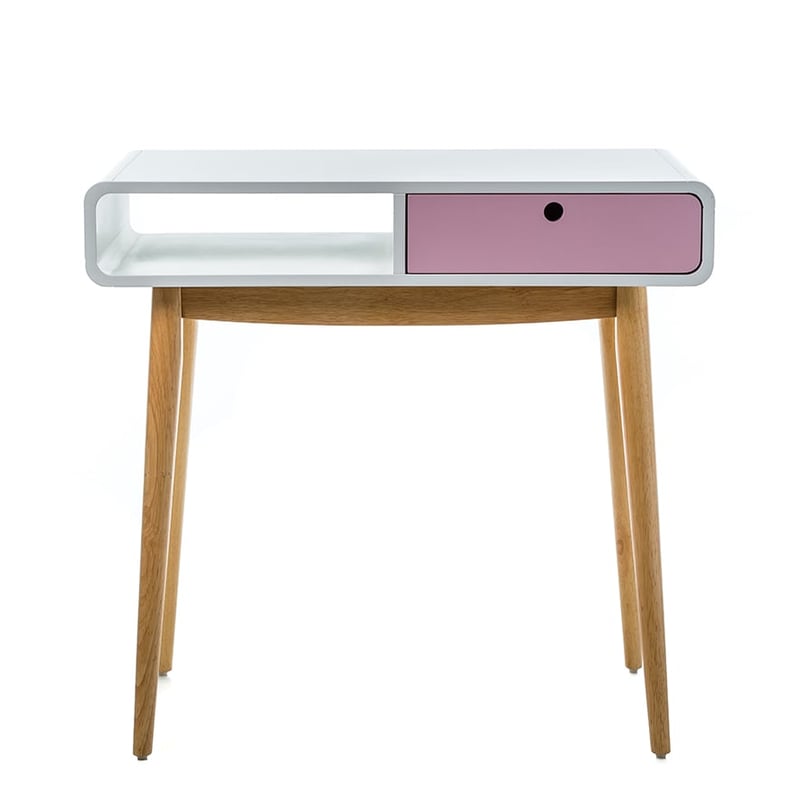 Jax Desk White & Pink 