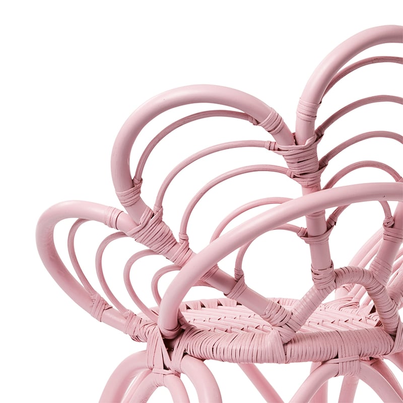 Oasis Rattan 1 Seater Chair Pink 