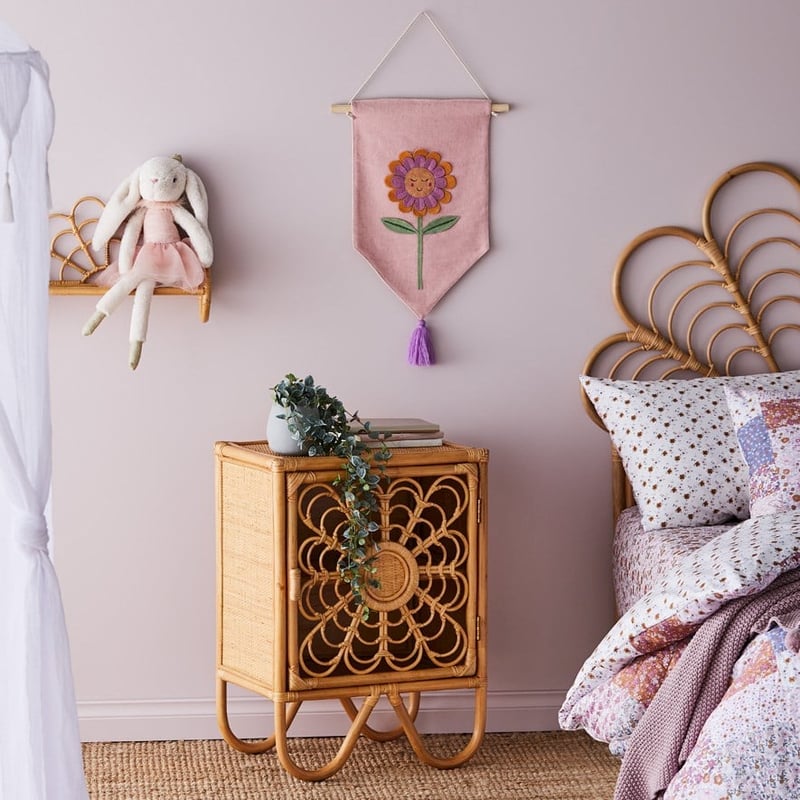 Oasis Rattan Honey 1 Door Side Table