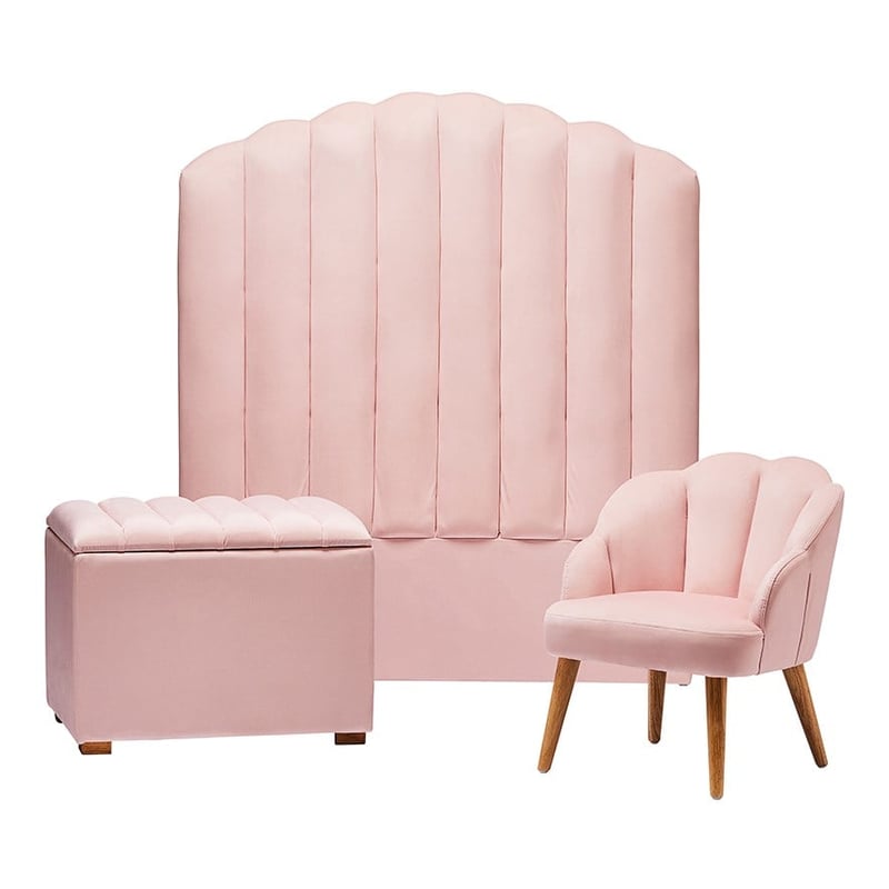 Shelly Furniture Collection Pink 1 Seater Chair