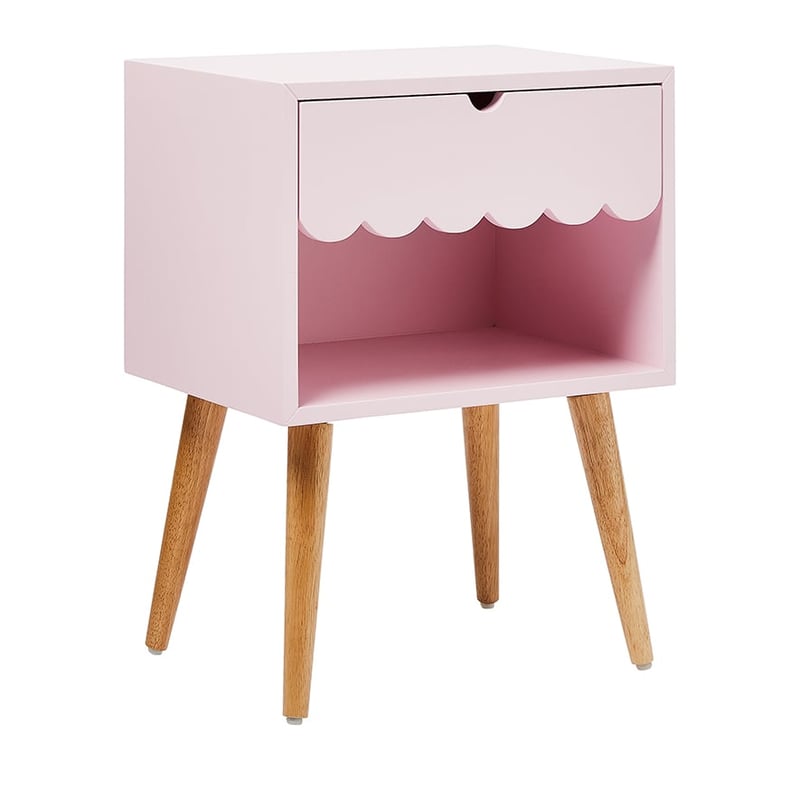 Sophia Furniture Collection Pink 1 Drawer Bedside Table