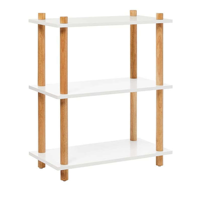 Piper White & Natural 3 Tier Bookshelf   
