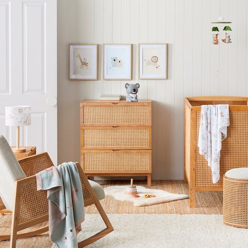Arden Natural Rattan Cot