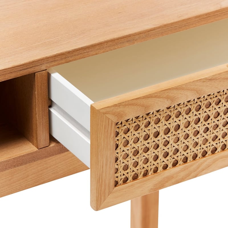 Arden Natural 1 Drawer Desk