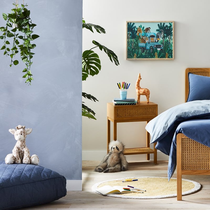 Arden Natural 1 Drawer Bedside Table 