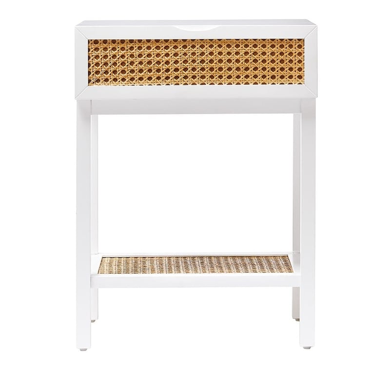 Arden White 1 Drawer Bedside Table